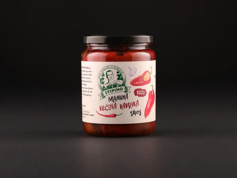 Mamina pečena paprika, domaći proizvod OPG Stipino