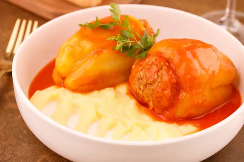 Punjena paprika s mesom i rižom, OPG Stipino